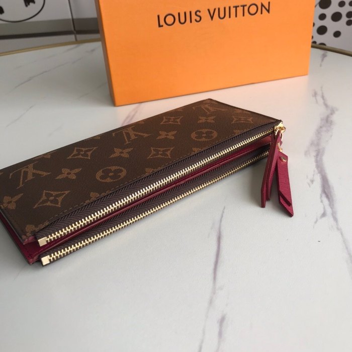 Wallet Louis Vuitton zip around long wallet Brown Size 21x9x2cm