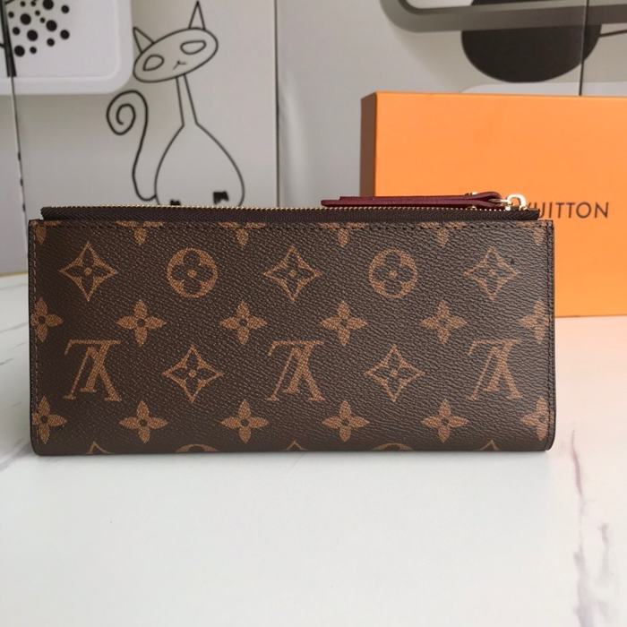 Wallet Louis Vuitton zip around long wallet Brown Size 21x9x2cm