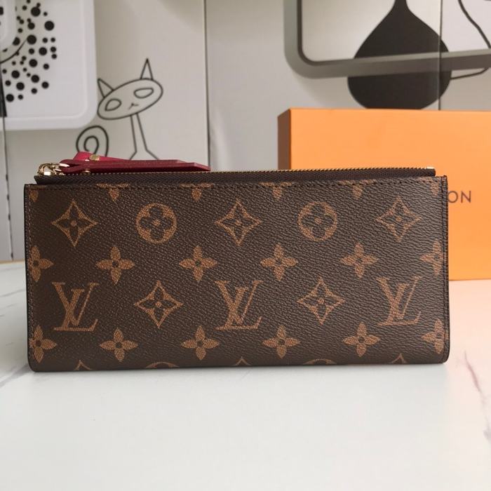 Wallet Louis Vuitton zip around long wallet Brown Size 21x9x2cm