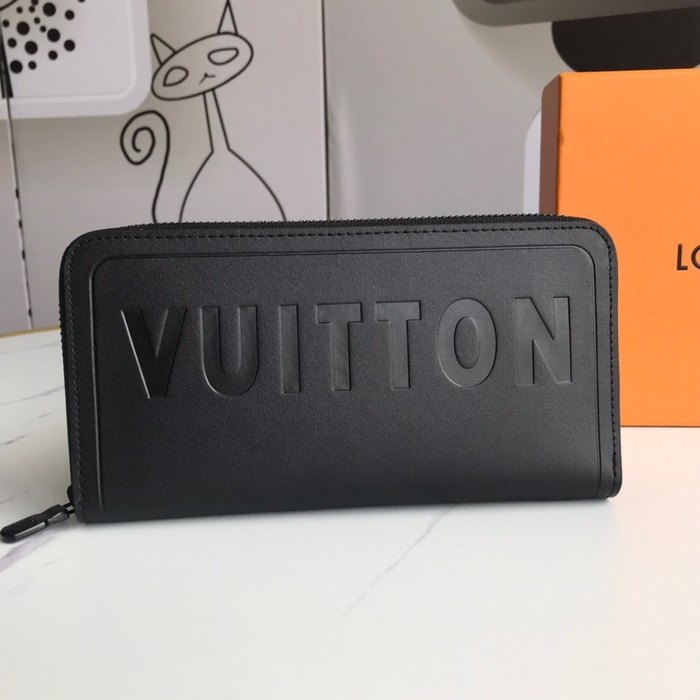 Wallet Louis Vuitton zip around wallet Black Size 19x20cm