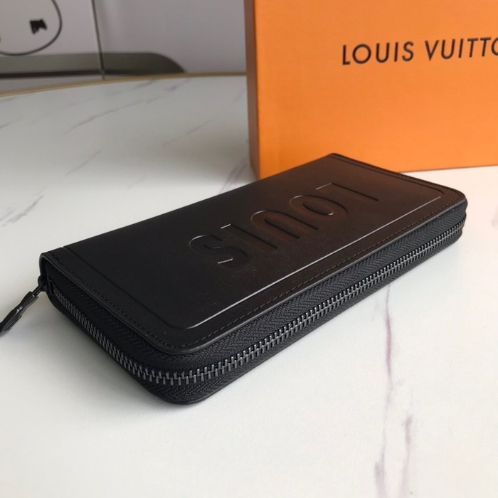 Wallet Louis Vuitton zip around wallet Black Size 19x20cm