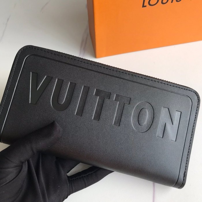 Wallet Louis Vuitton zip around wallet Black Size 19x20cm