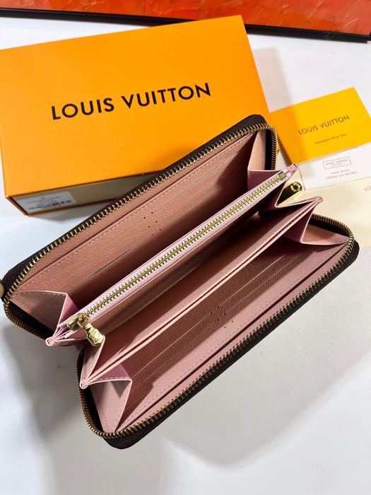 Wallet Louis Vuitton zip around wallet Brown Size 19.5x10.5x2.5