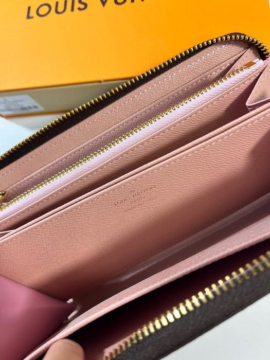 Wallet Louis Vuitton zip around wallet Brown Size 19.5x10.5x2.5cm 001