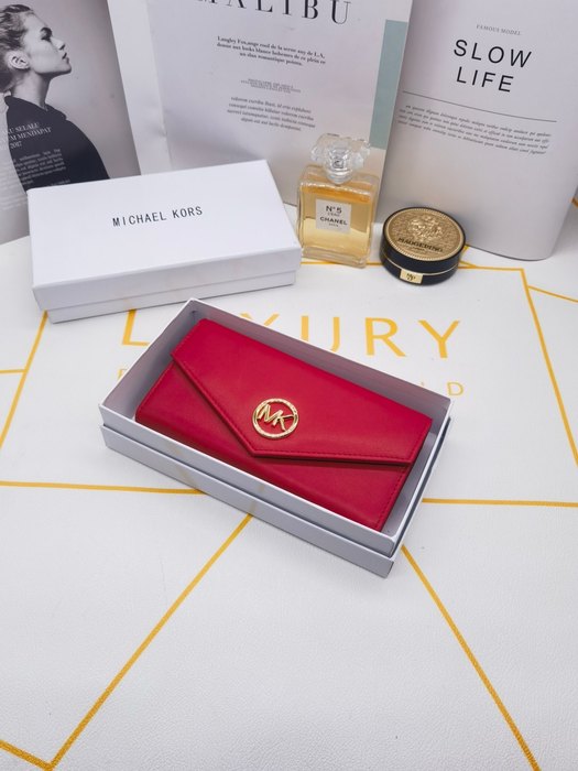 Wallet Michael Kors long flap wallet Red