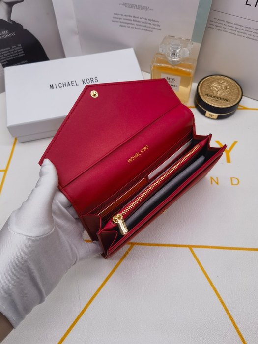 Wallet Michael Kors long flap wallet Red