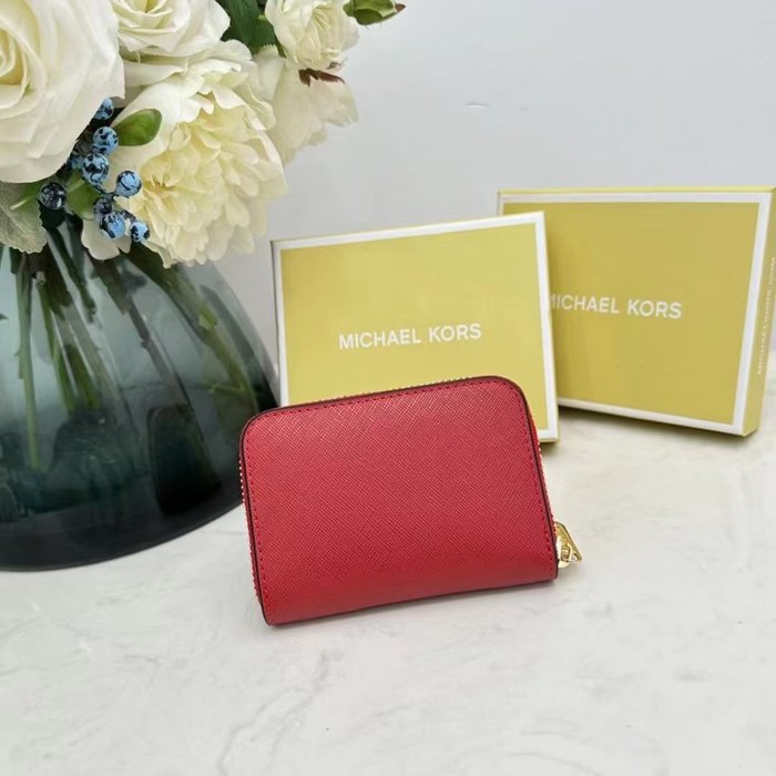 Wallet Michael Kors zip around compact wallet Red