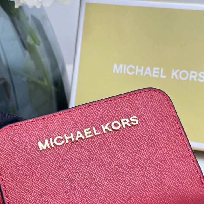 Wallet Michael Kors zip around compact wallet Red