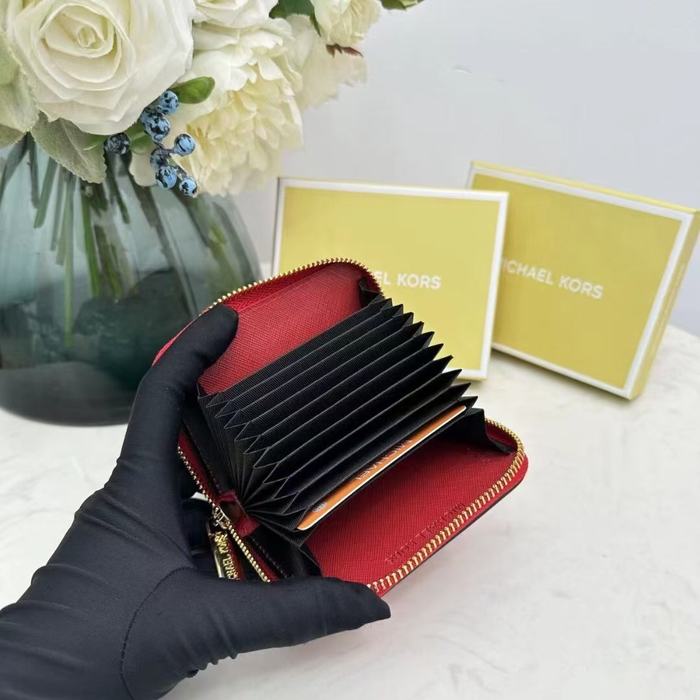 Wallet Michael Kors zip around compact wallet Red