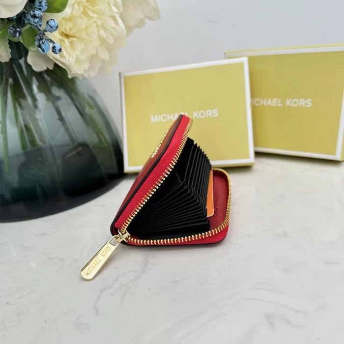 Wallet Michael Kors zip around compact wallet Red