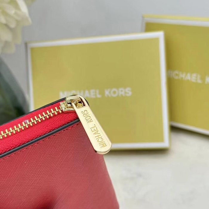 Wallet Michael Kors zip around compact wallet Red