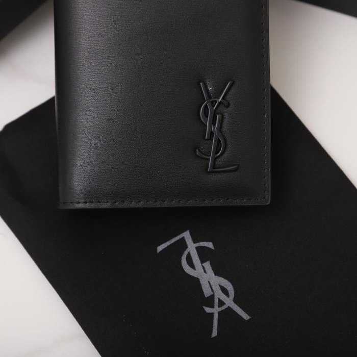 Wallet Saint Laurent long wallet Black Size 11x18x2cm