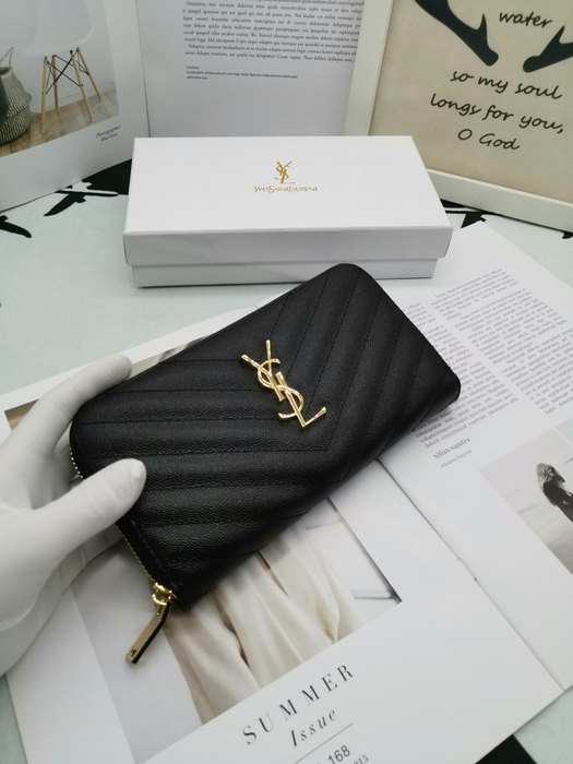 Wallet Yves Saint Laurent ZIP AROUND long wallet Black