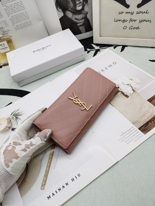 Wallet Yves Saint Laurent long wallet Beige