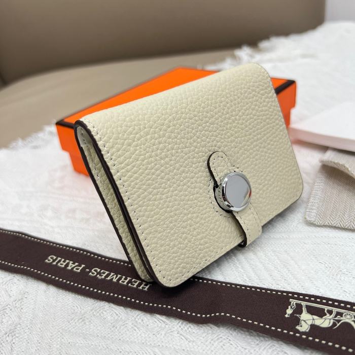 Wallet compact wallet Beige Size 10x8cm