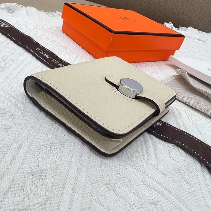 Wallet compact wallet Beige Size 10x8cm