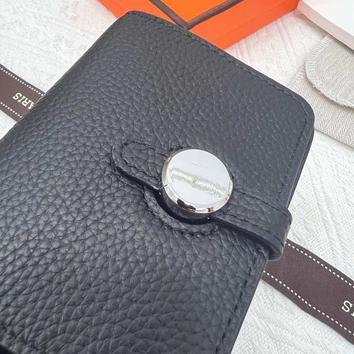 Wallet compact wallet Black Size 10x8cm