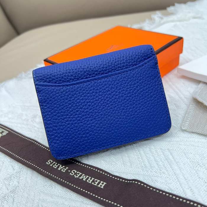 Wallet compact wallet Blue Size 10x8cm