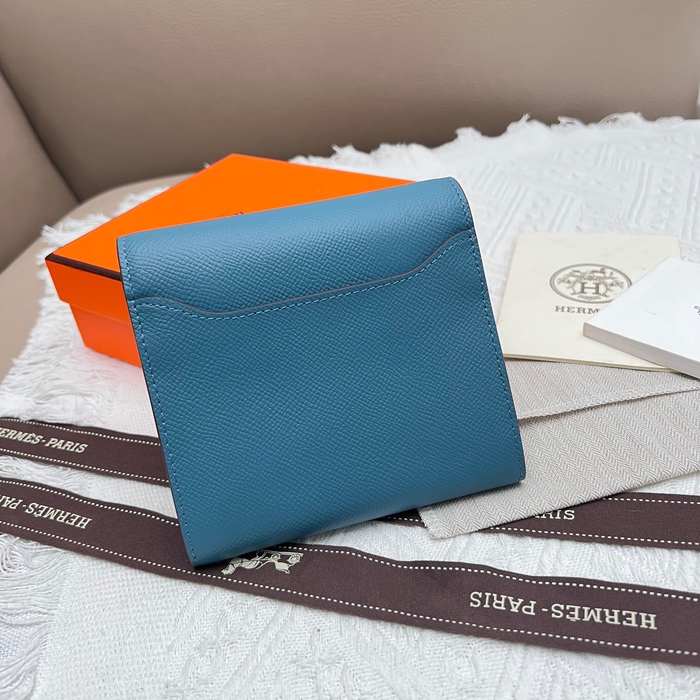 Wallet compact wallet Blue Size 14x12cm