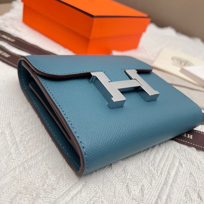 Wallet compact wallet Blue Size 14x12cm