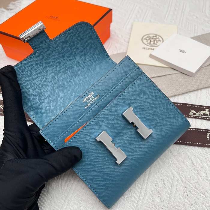 Wallet compact wallet Blue Size 14x12cm