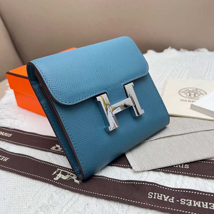 Wallet compact wallet Blue Size 14x12cm