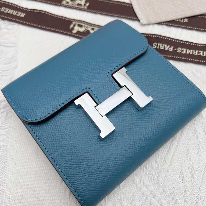 Wallet compact wallet Blue Size 14x12cm