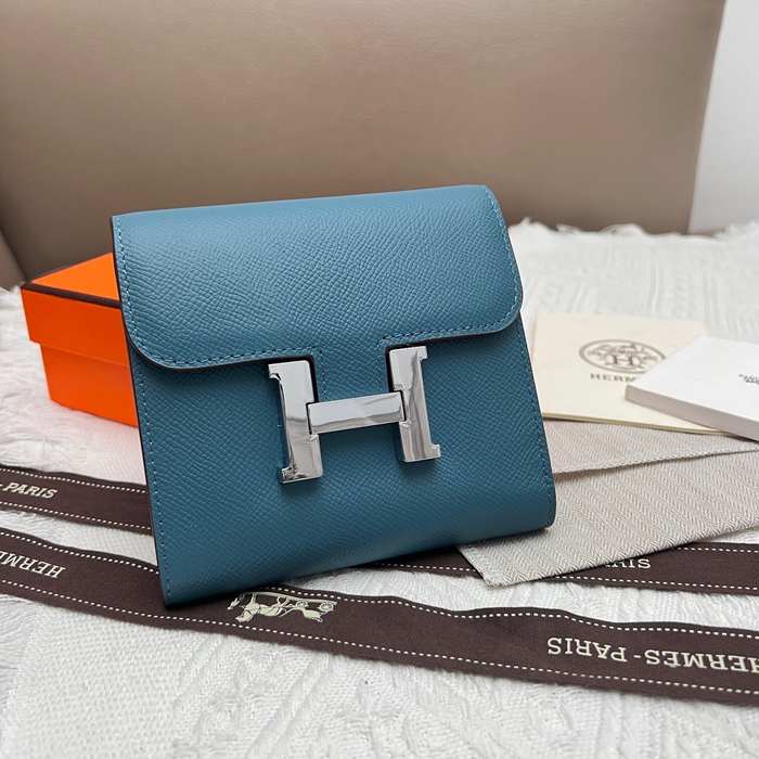 Wallet compact wallet Blue Size 14x12cm