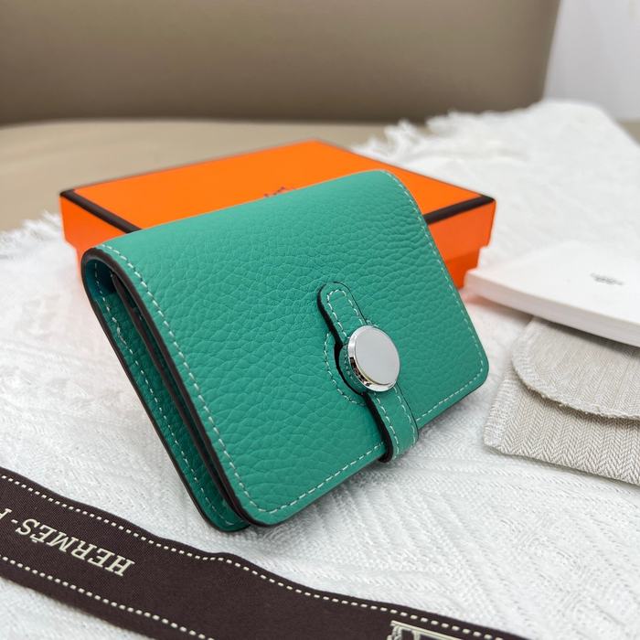 Wallet compact wallet Green Size 10x8cm