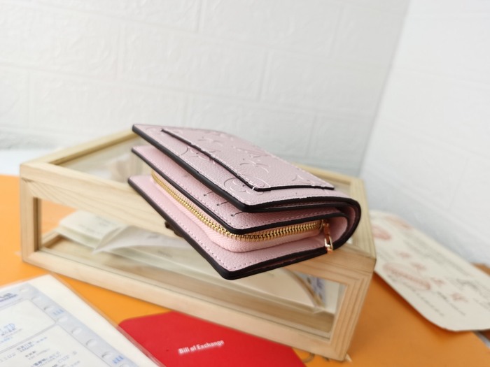 Wallet short wallet Beige Size 11x8.5x3.5cm