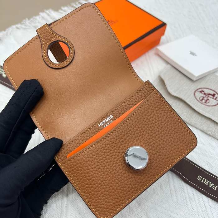 Wallet short wallet Tan Size 10x8cm