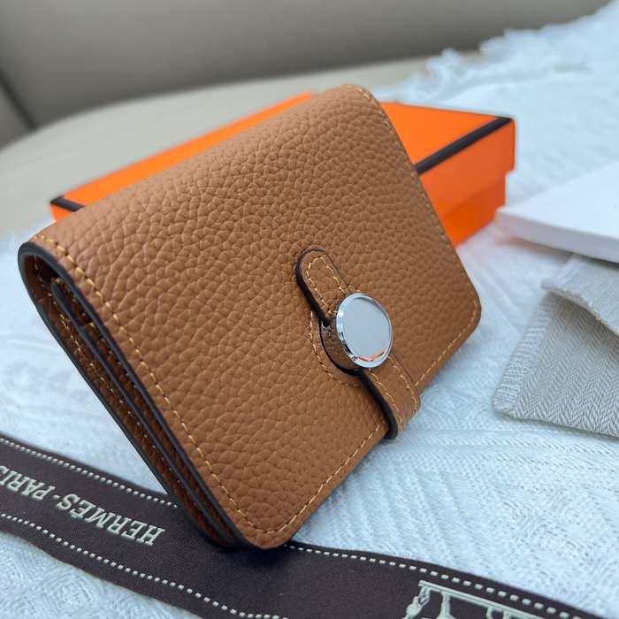 Wallet short wallet Tan Size 10x8cm