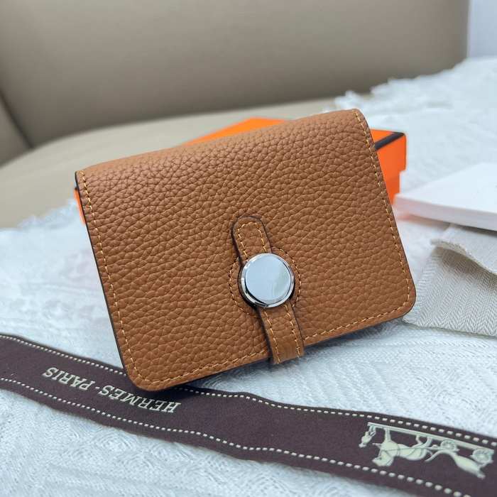Wallet short wallet Tan Size 10x8cm