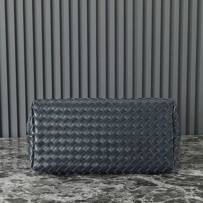 Bottega Veneta Tote Bag with Woven Design Navy 01A