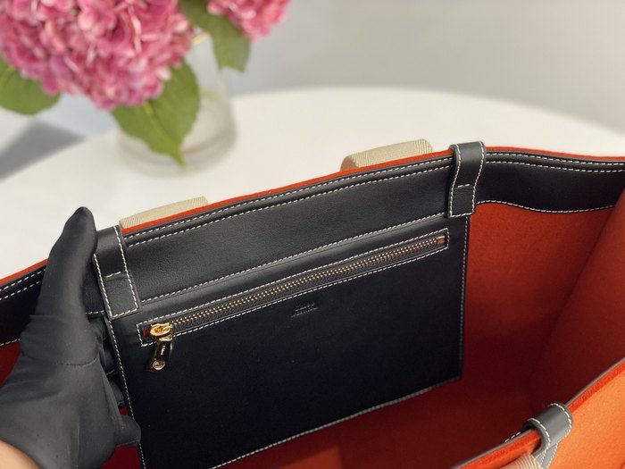 Chloe Tote with stylish features Brown 01A 2