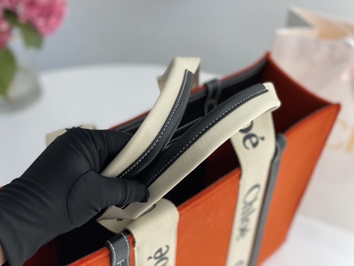 Chloe Tote with stylish features Brown 01A 2