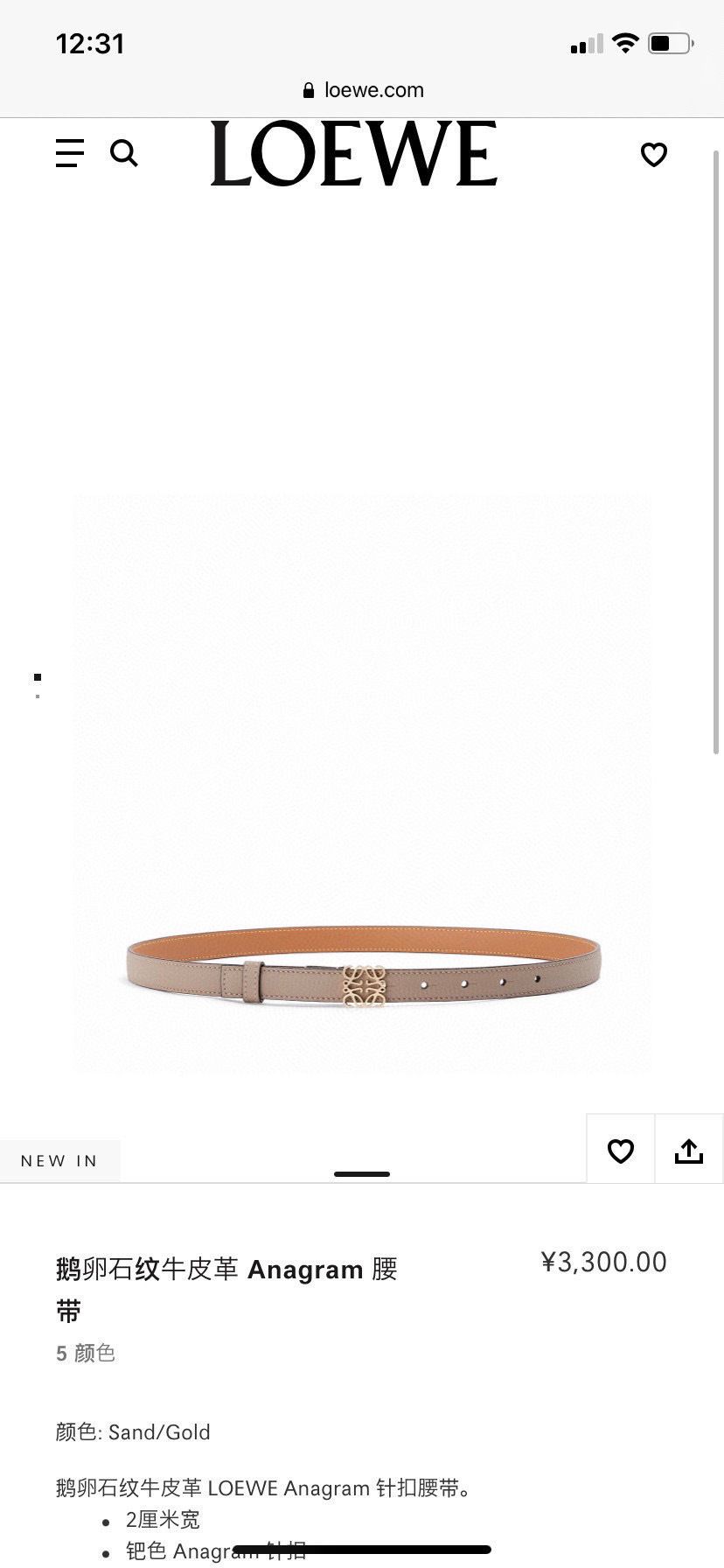 LOEWE_Belt_yupoo_Original_quality