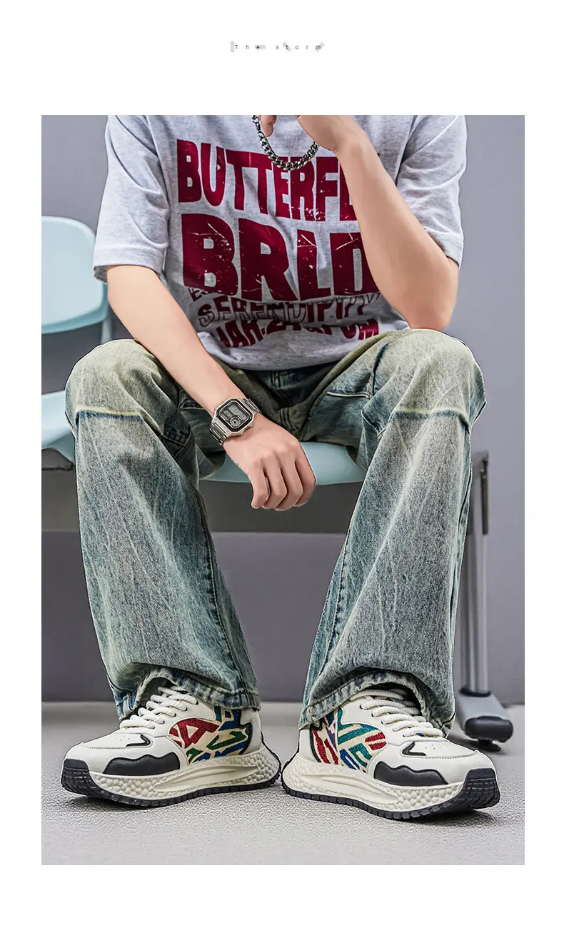 BX99爆款男鞋厚底休闲运动潮鞋 39-44