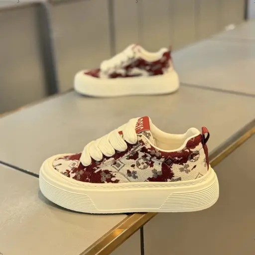 四季男鞋厚底休闲鞋花色帆布板鞋39-44