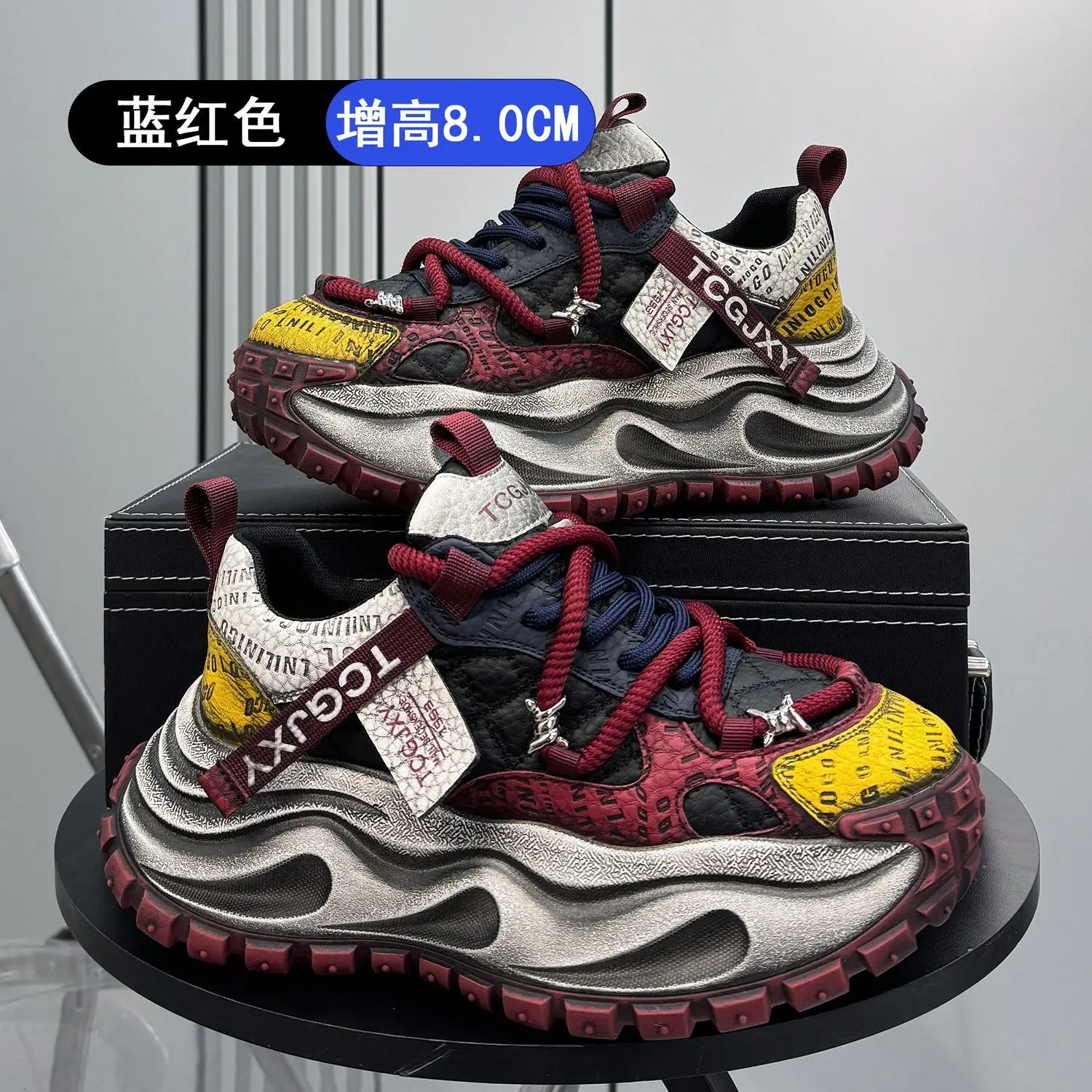 Q91爆款厚底男鞋休闲运动鞋老爹潮鞋39-4