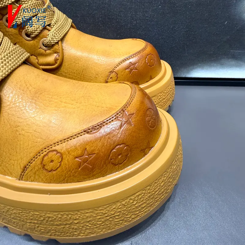爆款男鞋春季新款马丁靴厚底休闲男鞋