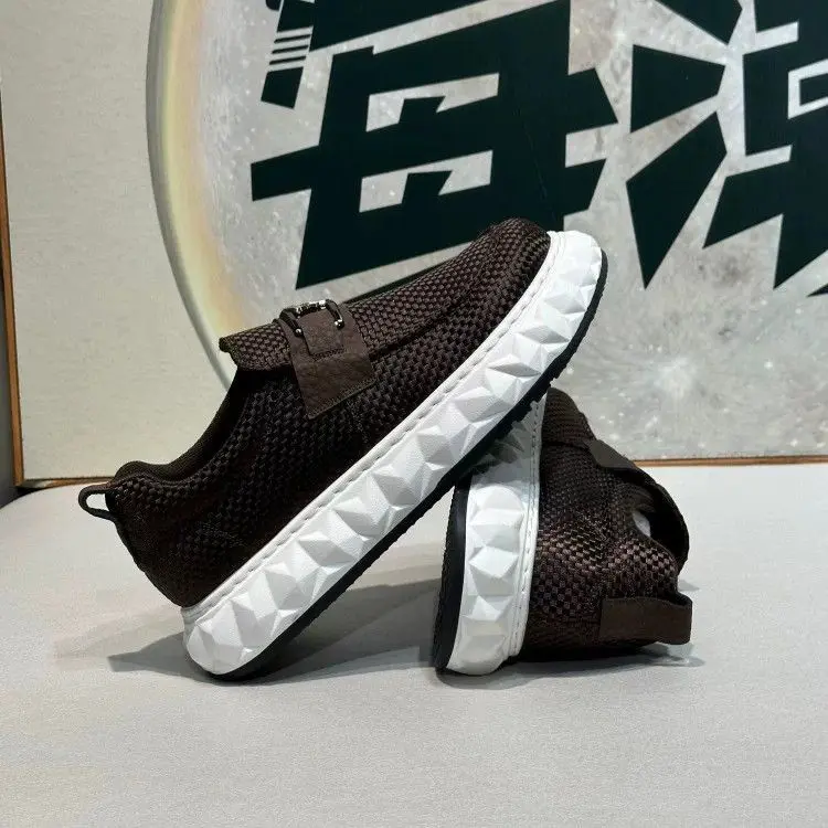 爆款休闲男鞋阿甘鞋网面透气一脚蹬潮鞋