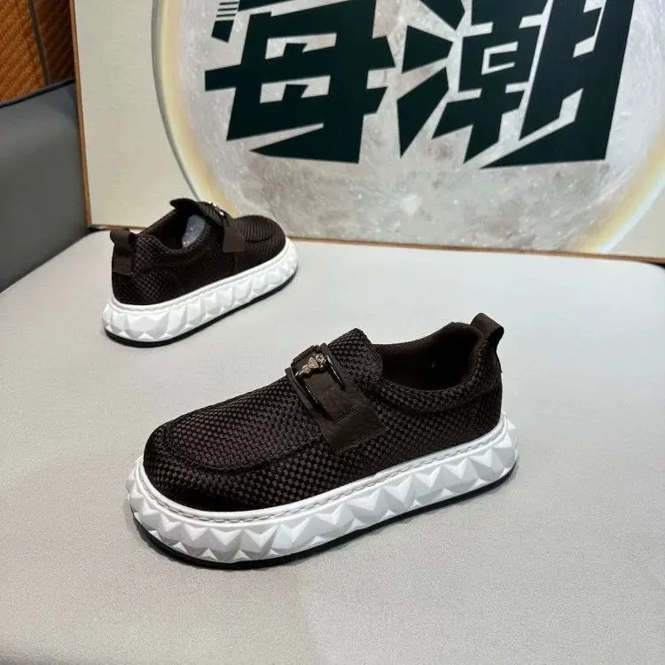 爆款休闲男鞋阿甘鞋网面透气一脚蹬潮鞋