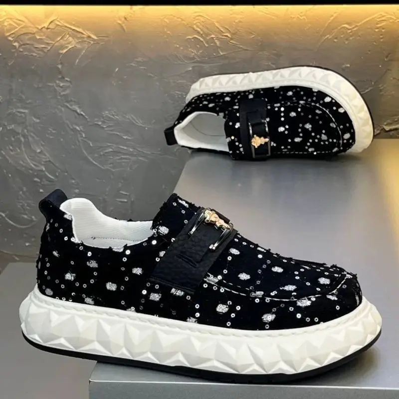 爆款帆布男鞋厚底休闲运动鞋板鞋