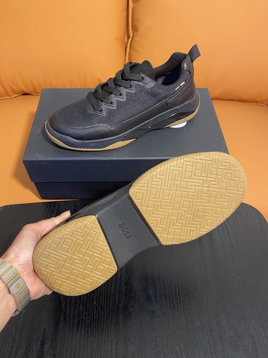 BOSS Men shoes Tote with stylish traits Black 01A