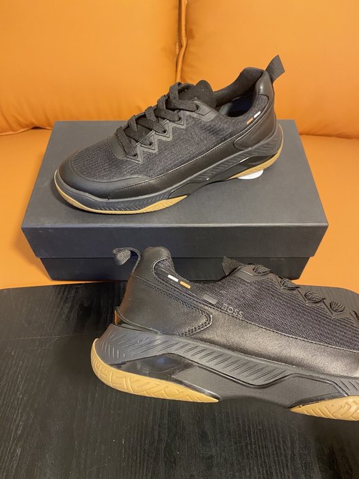 BOSS Men shoes Tote with stylish traits Black 01A