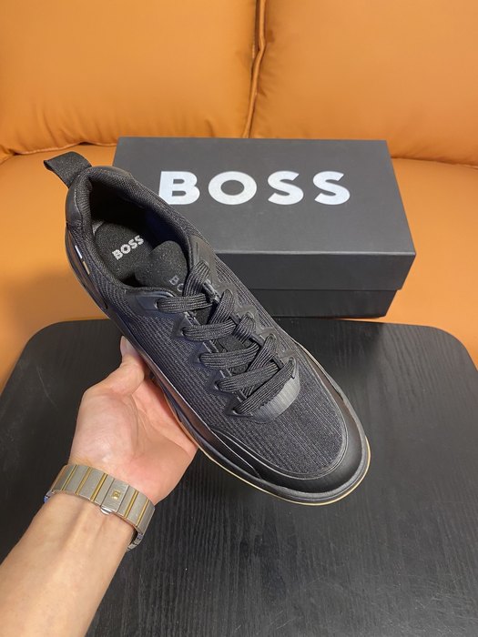 BOSS Men shoes Tote with stylish traits Black 01A