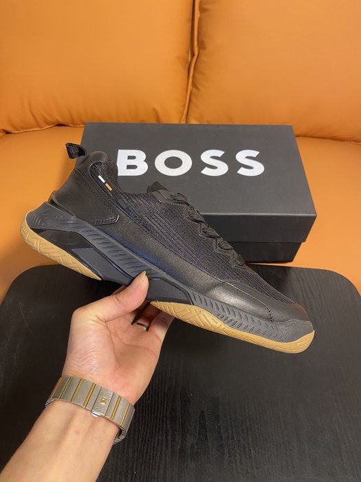 BOSS Men shoes Tote with stylish traits Black 01A