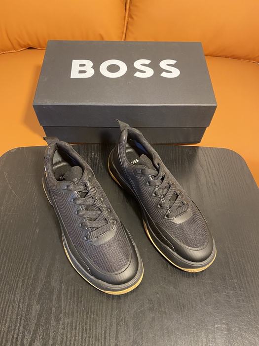 BOSS Men shoes Tote with stylish traits Black 01A