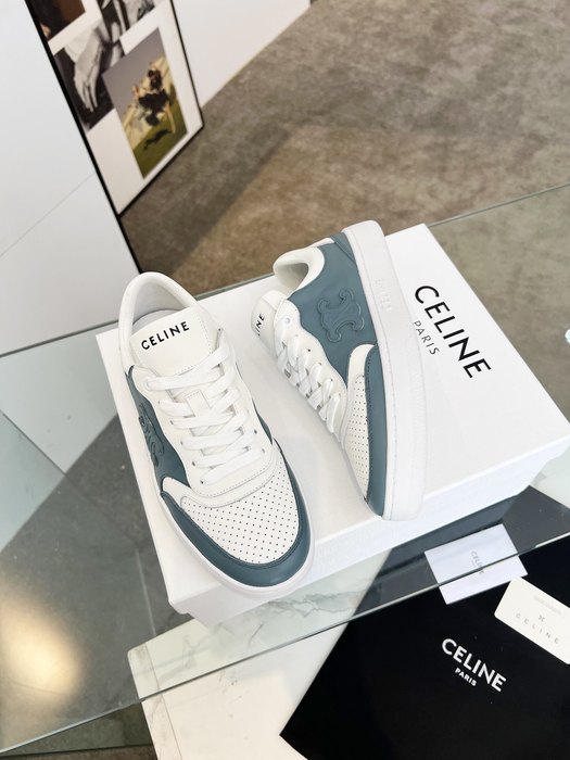 Celine Triomphe Low top Lace Green